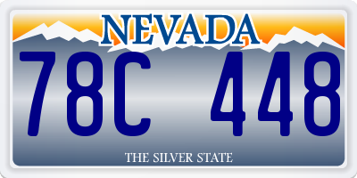 NV license plate 78C448