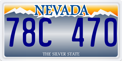 NV license plate 78C470