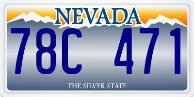 NV license plate 78C471