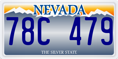 NV license plate 78C479