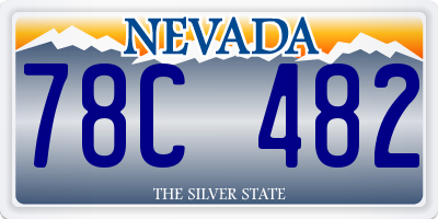 NV license plate 78C482