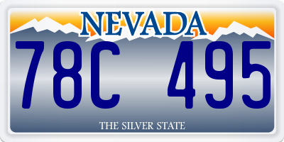 NV license plate 78C495