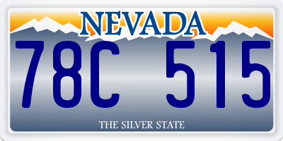 NV license plate 78C515