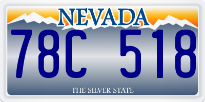 NV license plate 78C518