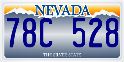 NV license plate 78C528