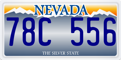 NV license plate 78C556