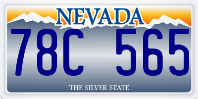 NV license plate 78C565