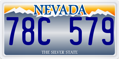 NV license plate 78C579