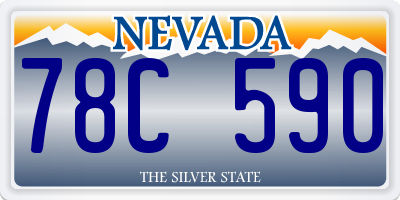 NV license plate 78C590