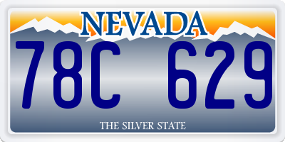 NV license plate 78C629