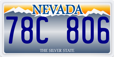 NV license plate 78C806