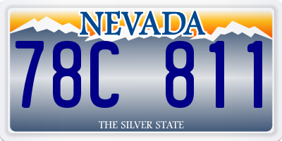 NV license plate 78C811