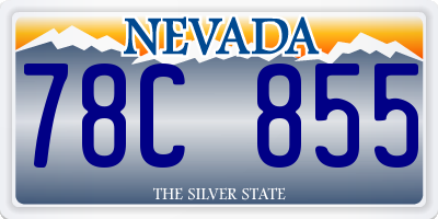 NV license plate 78C855