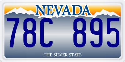 NV license plate 78C895