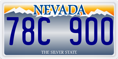 NV license plate 78C900