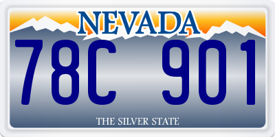 NV license plate 78C901