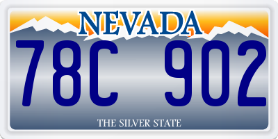 NV license plate 78C902