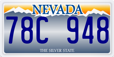 NV license plate 78C948