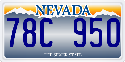 NV license plate 78C950
