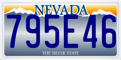 NV license plate 795E46