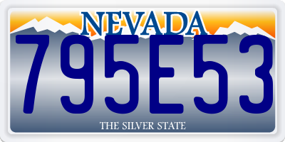 NV license plate 795E53