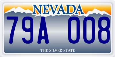 NV license plate 79A008