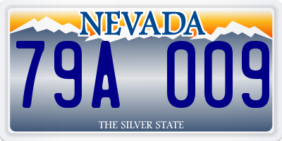 NV license plate 79A009