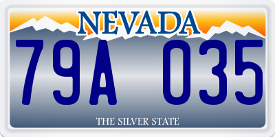NV license plate 79A035
