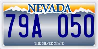 NV license plate 79A050