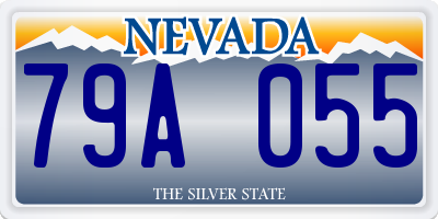 NV license plate 79A055