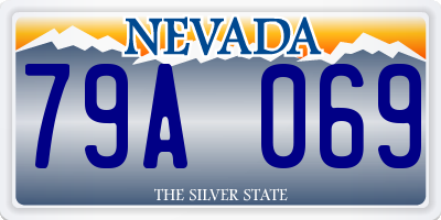 NV license plate 79A069