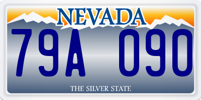NV license plate 79A090