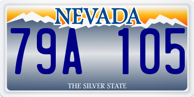 NV license plate 79A105