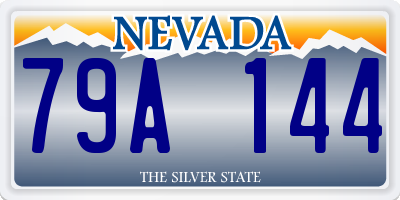 NV license plate 79A144