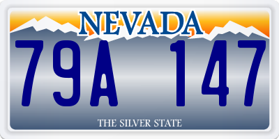 NV license plate 79A147