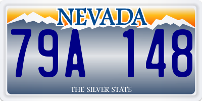 NV license plate 79A148