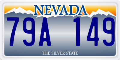 NV license plate 79A149