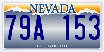 NV license plate 79A153