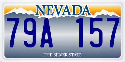 NV license plate 79A157