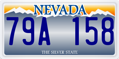 NV license plate 79A158