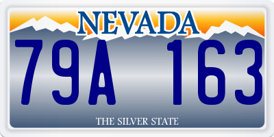 NV license plate 79A163