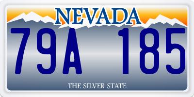 NV license plate 79A185
