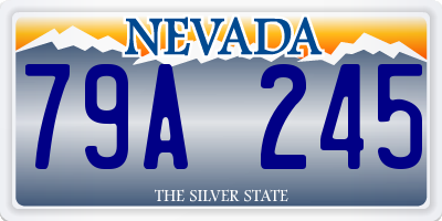 NV license plate 79A245