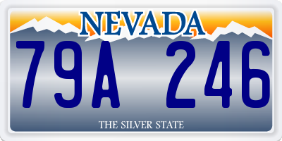 NV license plate 79A246