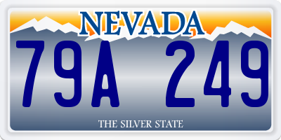 NV license plate 79A249