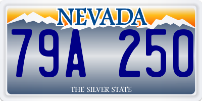 NV license plate 79A250