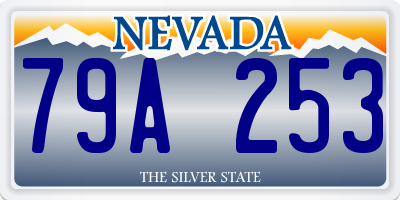 NV license plate 79A253