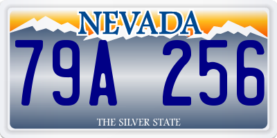 NV license plate 79A256