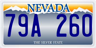 NV license plate 79A260