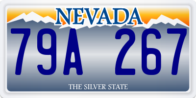 NV license plate 79A267